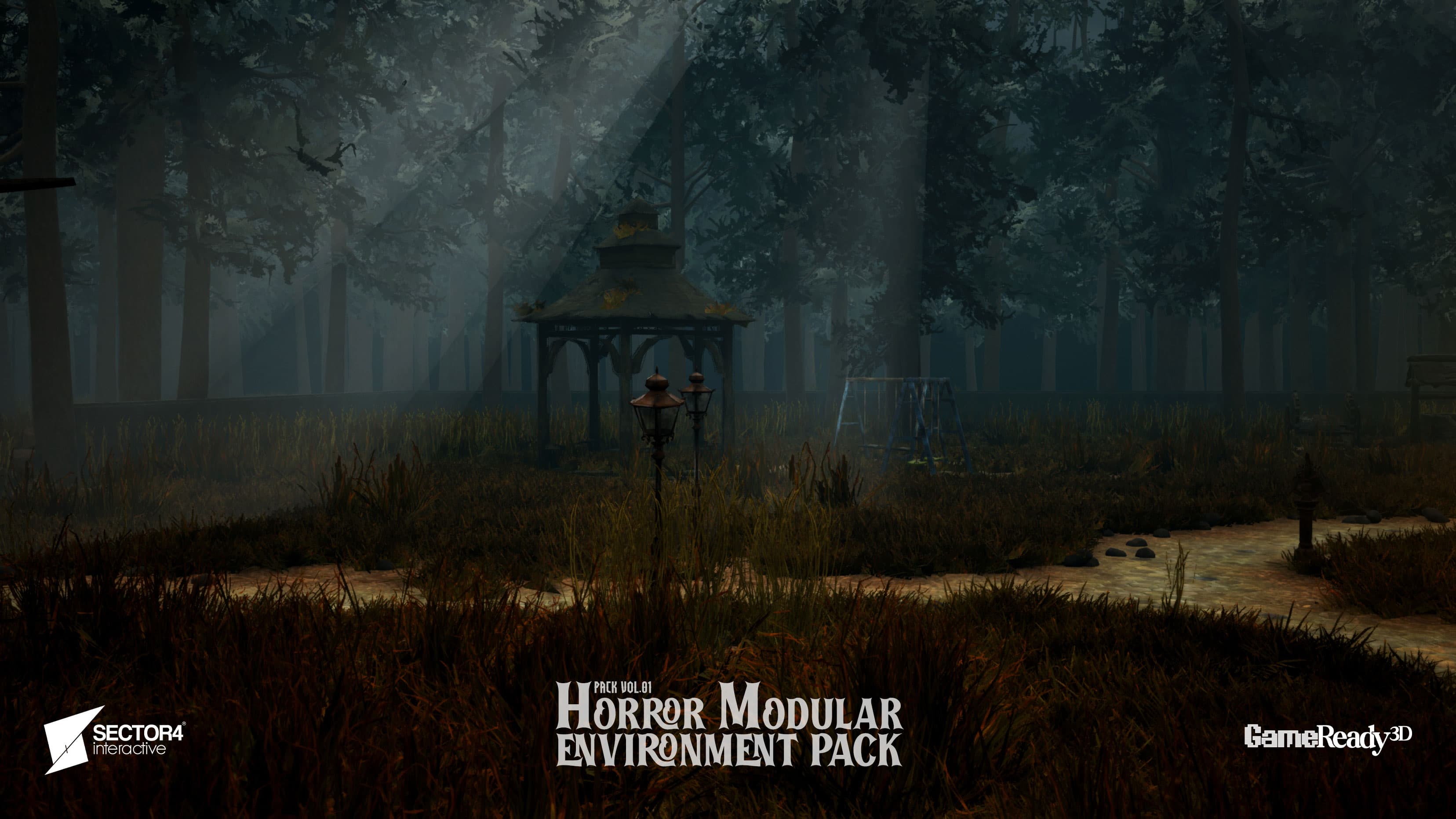 Horror Modular Environment Pack – Mansion, Barn & Creepy Props (With Demo Scene) - Gallery Image 7