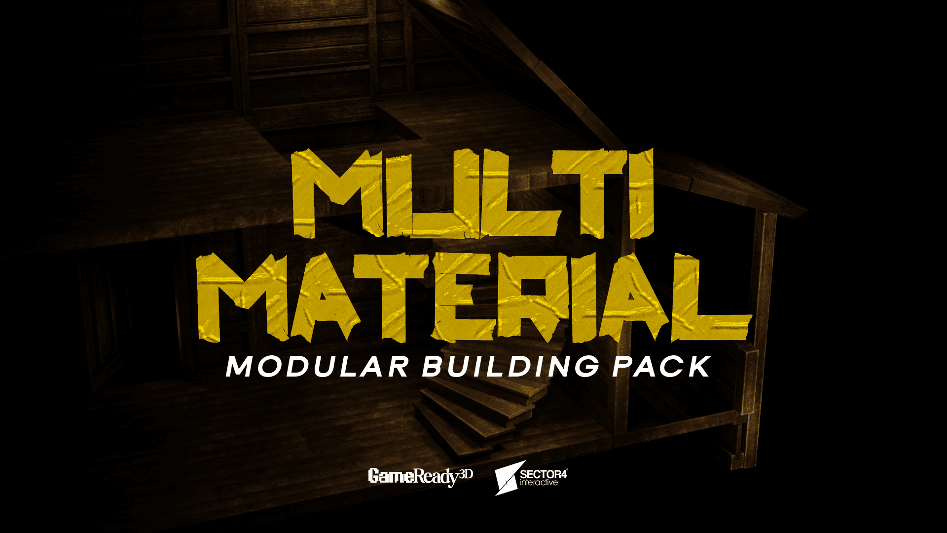 Multi Material Modular Building Pack – Hay, Wood, Stone & Metal Structures - Main Preview