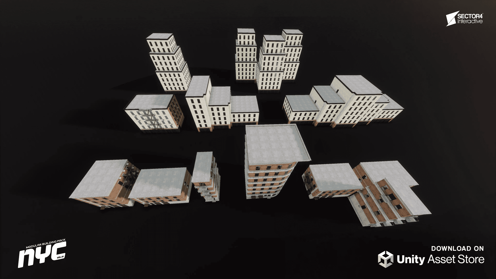 NYC Modular Buildings Pack- Volume1 - Gallery Image 6