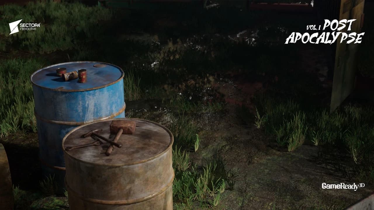 Post Apocalyptic Modular Environment Pack – Survival Buildings & Props - Gallery Image 1