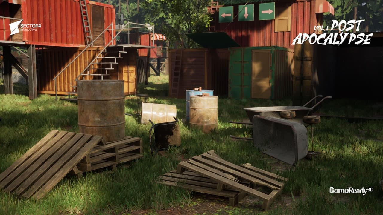 Post Apocalyptic Modular Environment Pack – Survival Buildings & Props - Gallery Image 6