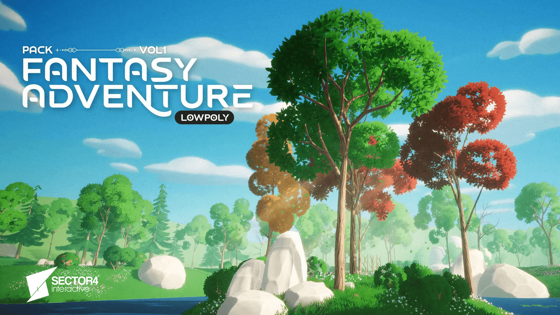 Stylized Fantasy World Builder – Low Poly Forest, Props, VFX & Shaders - Main Preview