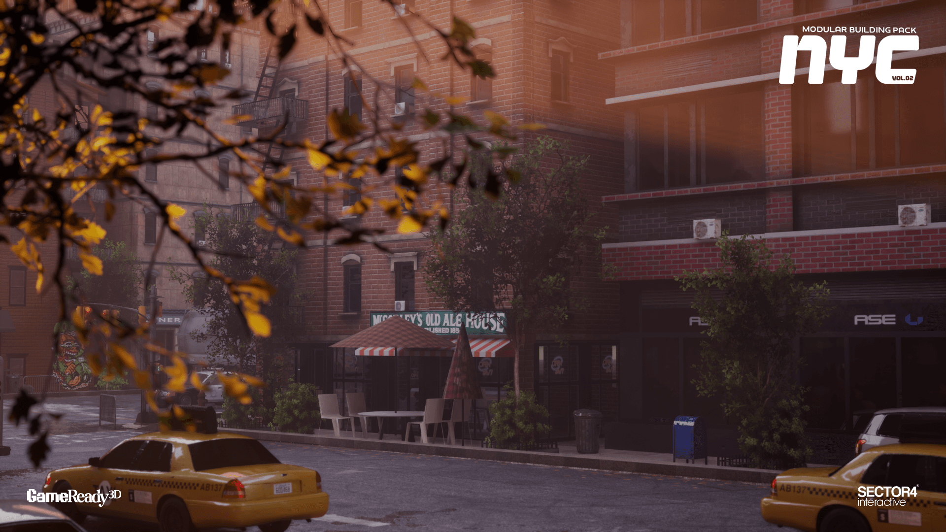 Urban City Modular Environment Pack Vol 2 – NYC Buildings, Streets & Urban Props - Gallery Image 8