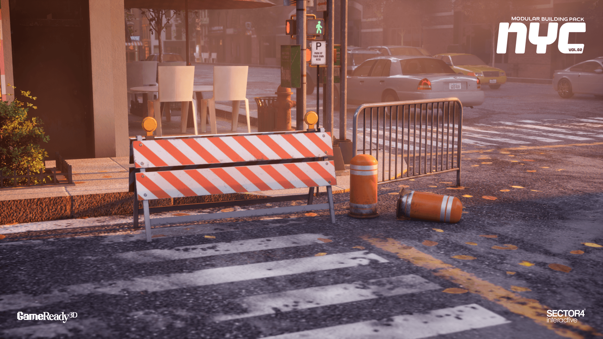 Urban City Modular Environment Pack Vol 2 – NYC Buildings, Streets & Urban Props - Gallery Image 9