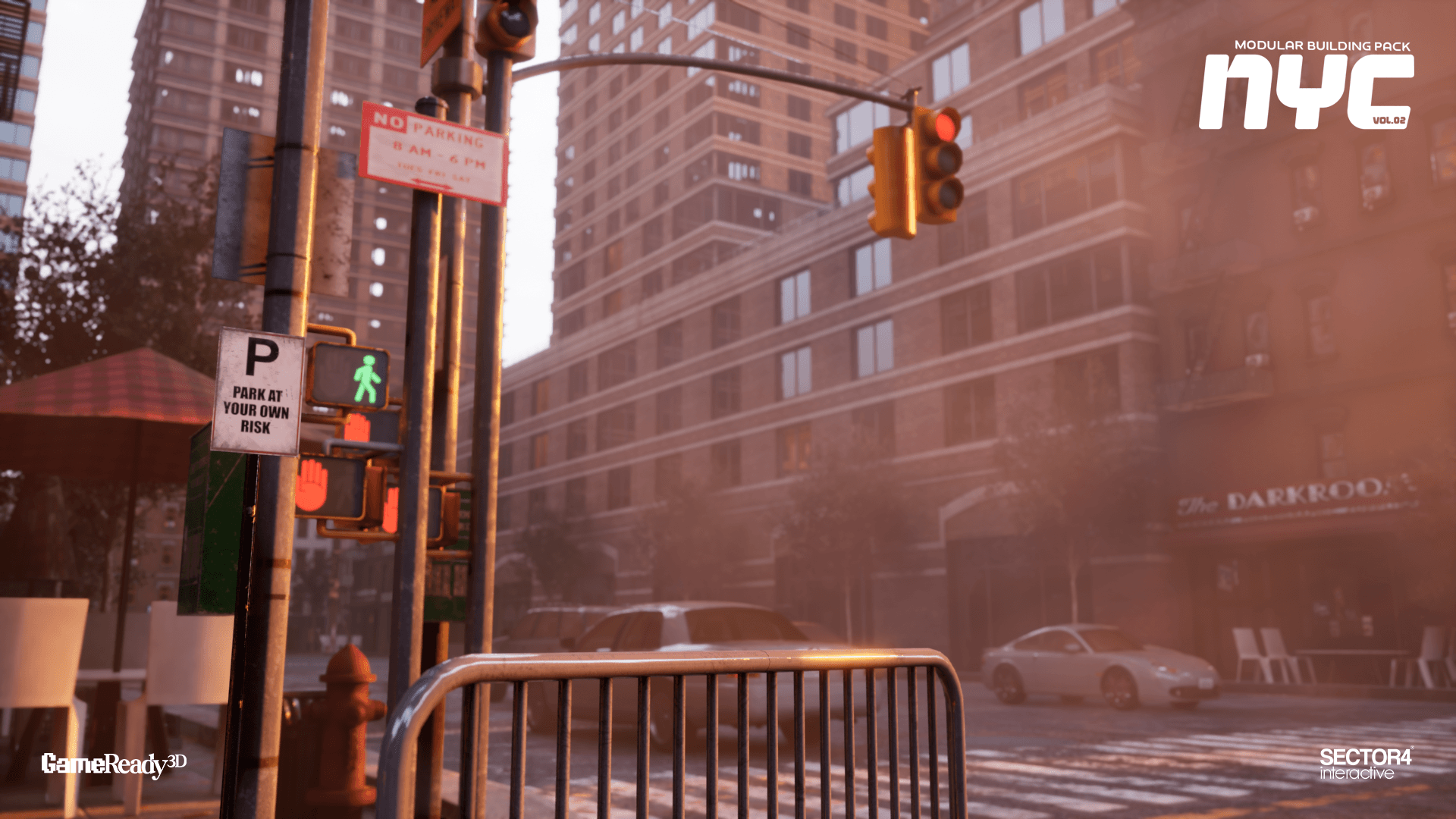 Urban City Modular Environment Pack Vol 2 – NYC Buildings, Streets & Urban Props - Gallery Image 11